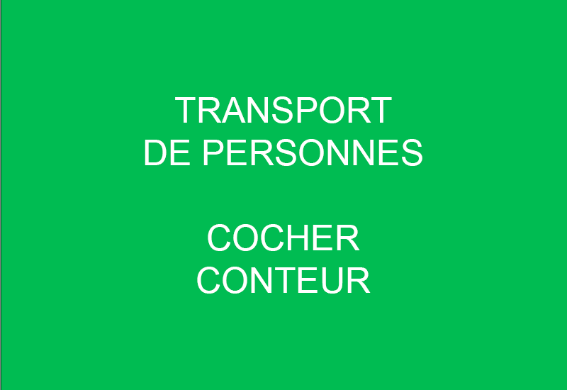 TRANSPORT DE PERSONNES